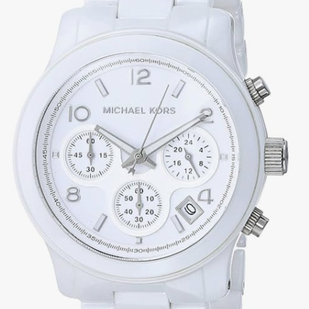 MICHAEL KORS MK5161 White Ceramic Runway Watch